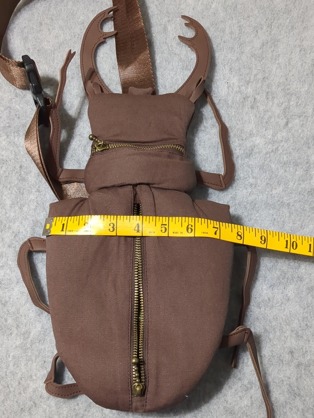 Red flies brown beetle bag crossbody bag NWOT - Picture 9 of 14